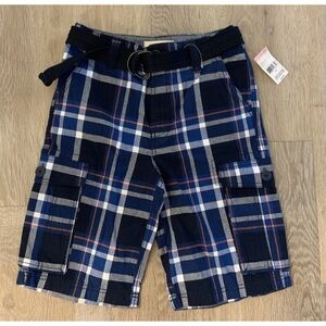 (NWT) Canyon River Blues Boy’s Size 12 Navy &  White Casual Plaid Shorts